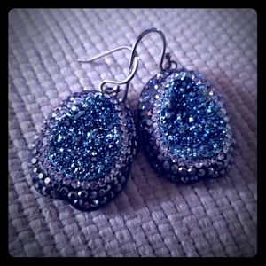 Druzy earrings 925 Caribbean